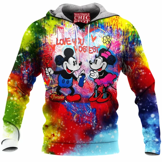 Mickey Mouse and Minnie Mouse Fleece Hoodie