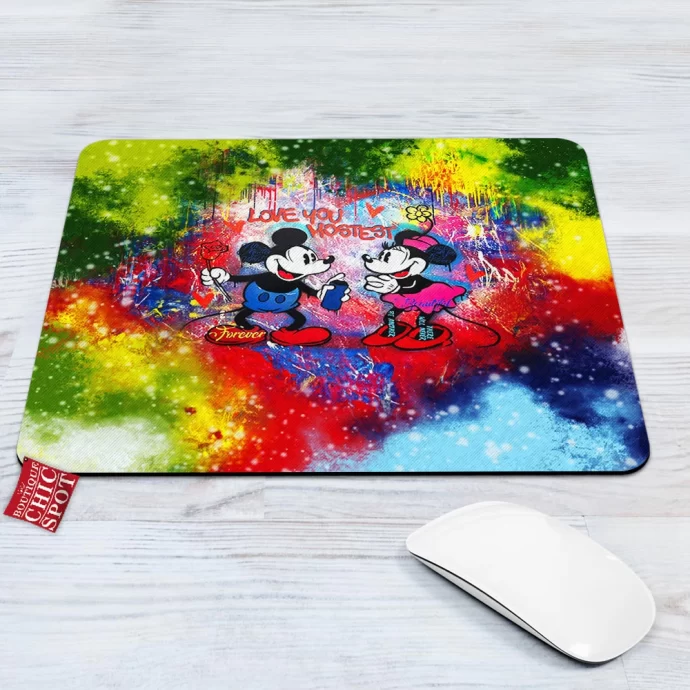 Mickey Mouse and Minnie Mouse Mouse Pad