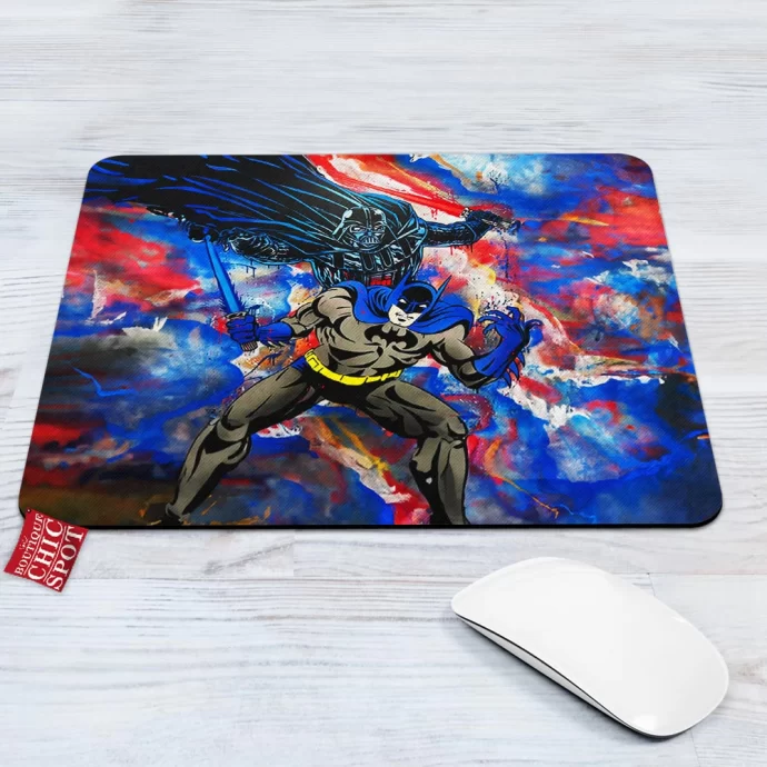 Darth Vader and Batman Mouse Pad