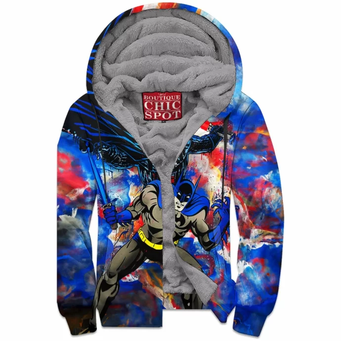 Darth Vader and Batman Zip Fleece Hoodie