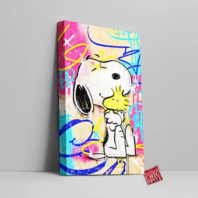 Snoopy and Woodstock Canvas Wall Art