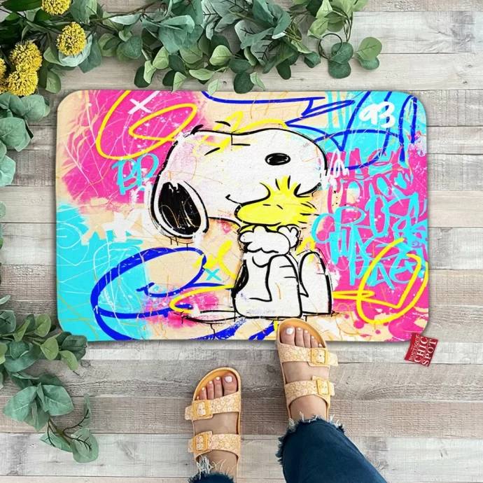 Snoopy and Woodstock Doormat