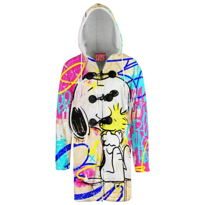 Snoopy and Woodstock Hooded Cloak Coat