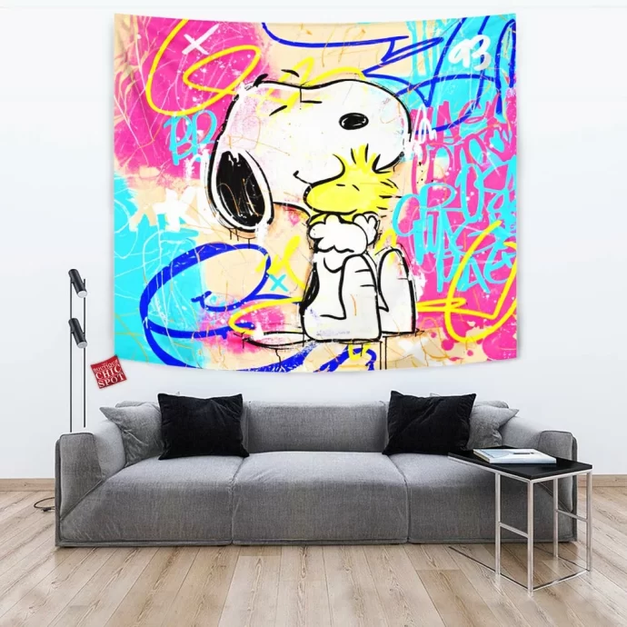 Snoopy and Woodstock Tapestry