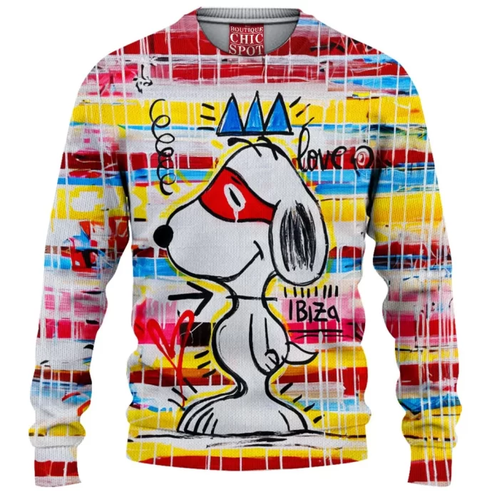 Snoopy Knitted Sweater