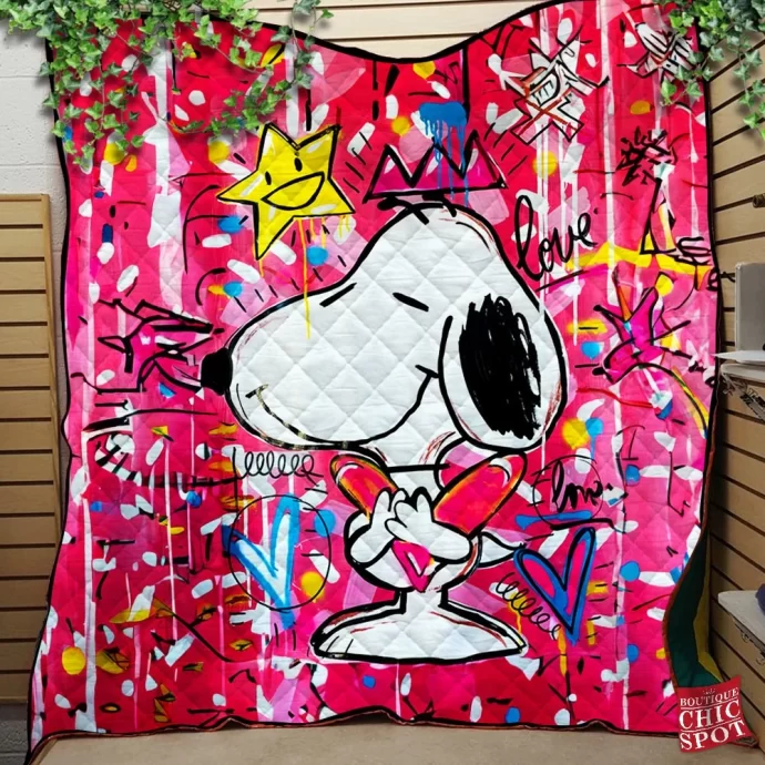 Snoopy Quilt Blanket