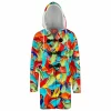 Full Colors Hooded Cloak Coat