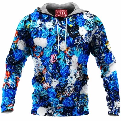 Flower Fleece-Hoodie