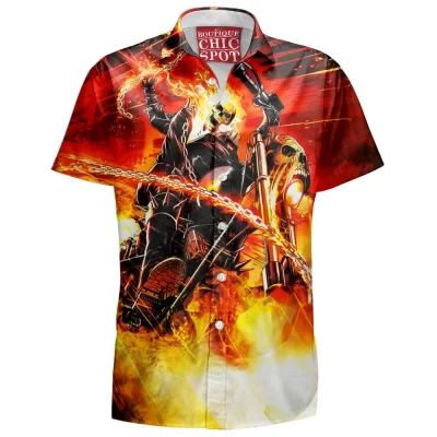 Comic Hawaiian-Shirt, Ghost Rider Hawaiian-Shirt
