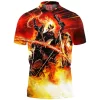 Comic Polo Shirt, Ghost Rider Polo Shirt