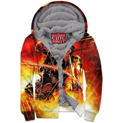Comic Zip-Fleece-Hoodie, Ghost Rider Zip-Fleece-Hoodie