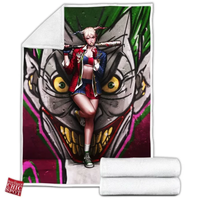 Harley Quinn Fleece Blanket