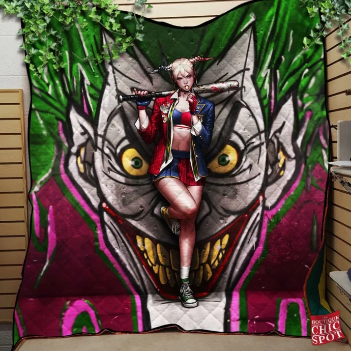 Harley Quinn Quilt Blanket