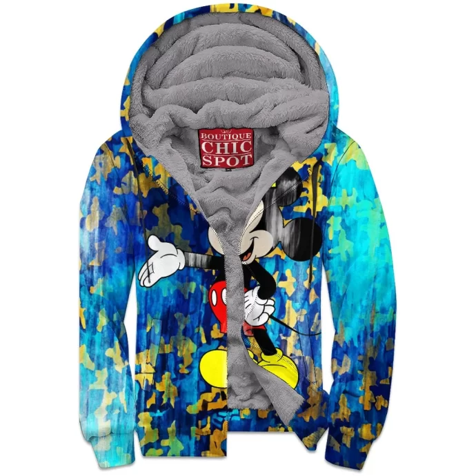 Mickey Mouse Zip Fleece Hoodie