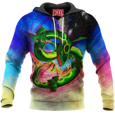 Anime Hoodie, Pokemon Hoodie, Rayquaza Hoodie