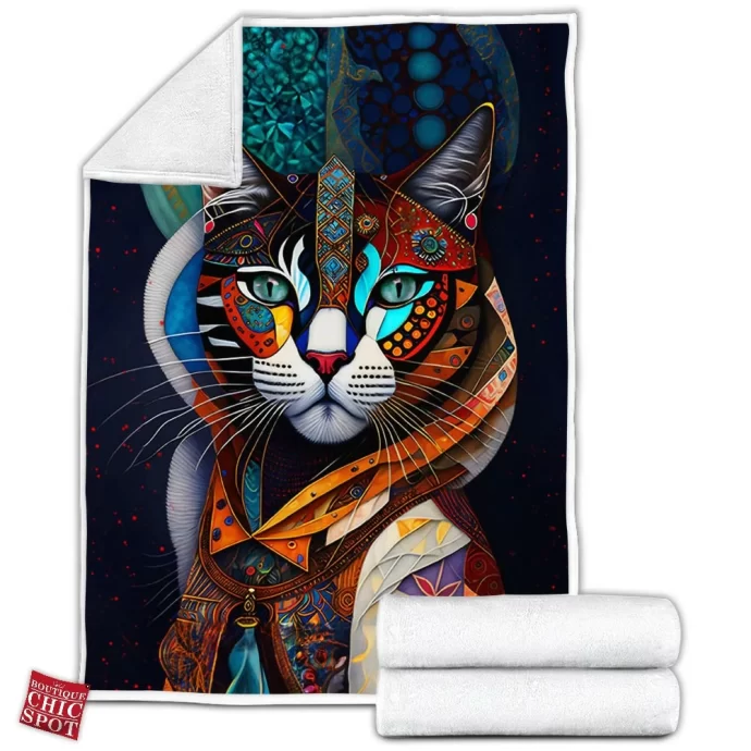 Cat Fleece Blanket