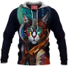 Cat Fleece-Hoodie