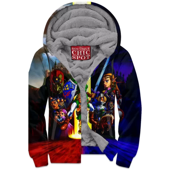 The Legend of Zelda: Ocarina of Time Zip Fleece Hoodie