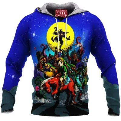 Game Fleece-Hoodie, The Legend of Zelda Fleece-Hoodie, Majoras Mask Fleece-Hoodie
