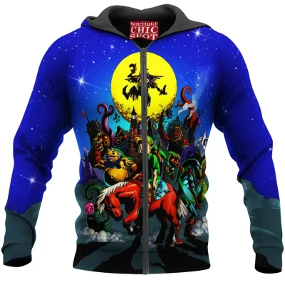 Game Zip-Hoodie, The Legend of Zelda Zip-Hoodie, Majoras Mask Zip-Hoodie