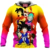 Anime Fleece-Hoodie, Dragon Ball Fleece-Hoodie