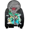 Anime Zip-Fleece-Hoodie, Dragon Ball Zip-Fleece-Hoodie, Goku Zip-Fleece-Hoodie