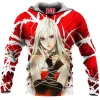 Anime Fleece-Hoodie, Rosario + Vampire Fleece-Hoodie