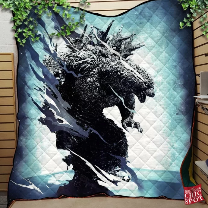 Godzilla Quilt Blanket