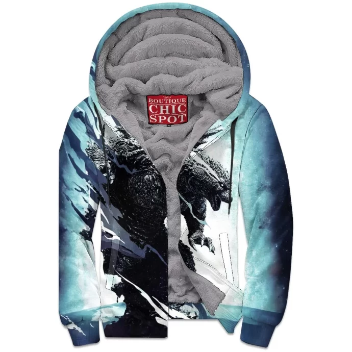 Godzilla Zip Fleece Hoodie