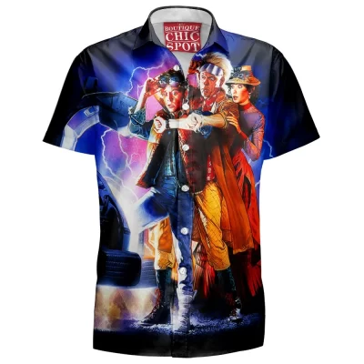 Back To The Future Hawaiian-Shirt, Sci-Fi Hawaiian-Shirt