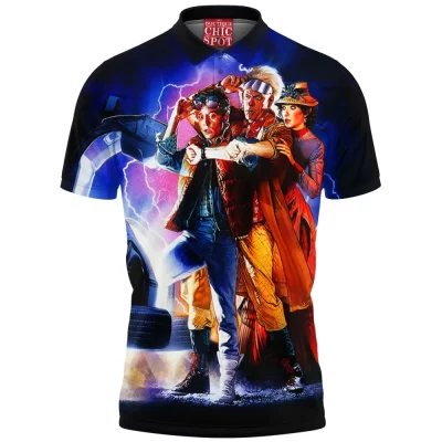 Back To The Future Polo Shirt, Sci-Fi Polo Shirt