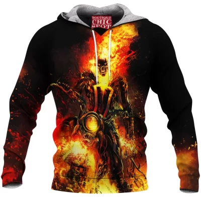 Comic Fleece-Hoodie, Ghost Rider Fleece-Hoodie