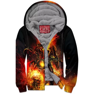 Comic Zip-Fleece-Hoodie, Ghost Rider Zip-Fleece-Hoodie