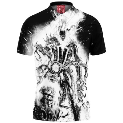 Comic Polo Shirt, Ghost Rider Polo Shirt