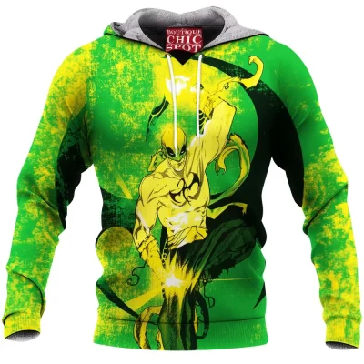Comic Fleece-Hoodie, Iron Fist Fleece-Hoodie