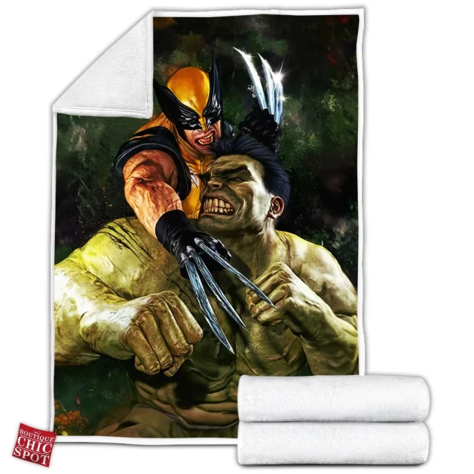 Wolverine Hulk Fleece Blanket