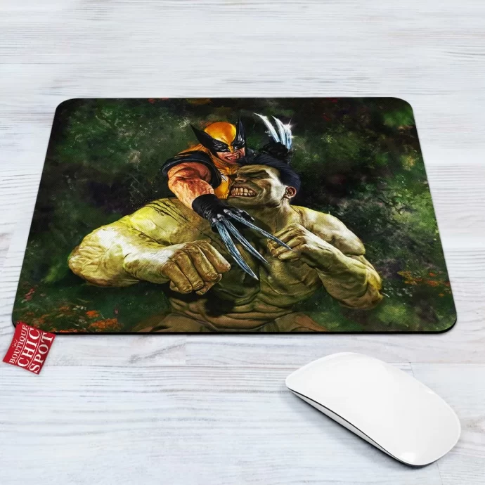 Wolverine Hulk Mouse Pad