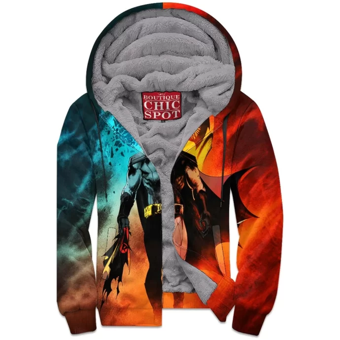 Death Stroke Batman Zip Fleece Hoodie