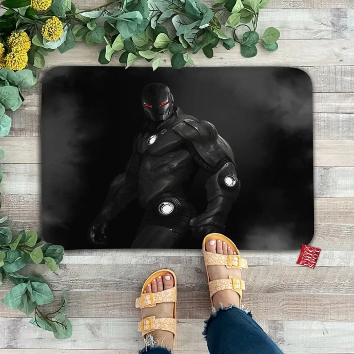 Black Iron Man Doormat