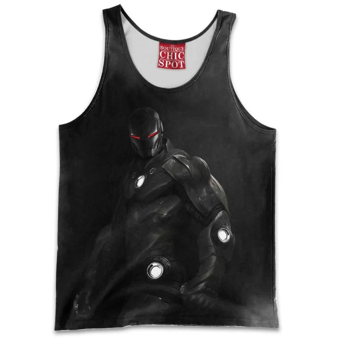 Black Iron Man Tank Top