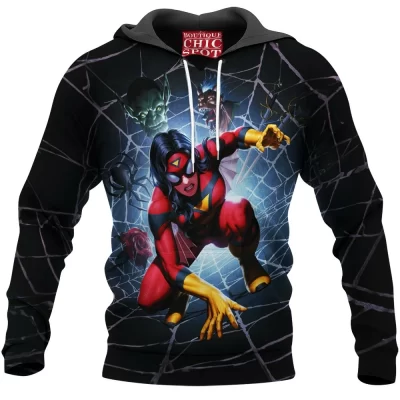 Comic Hoodie, Spider-Woman Hoodie