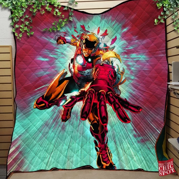 Iron Man Quilt Blanket