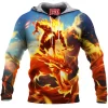 Comic Fleece-Hoodie, Fantastic Four Fleece-Hoodie, Human Torch Fleece-Hoodie