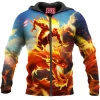 Comic Zip-Hoodie, Fantastic Four Zip-Hoodie, Human Torch Zip-Hoodie