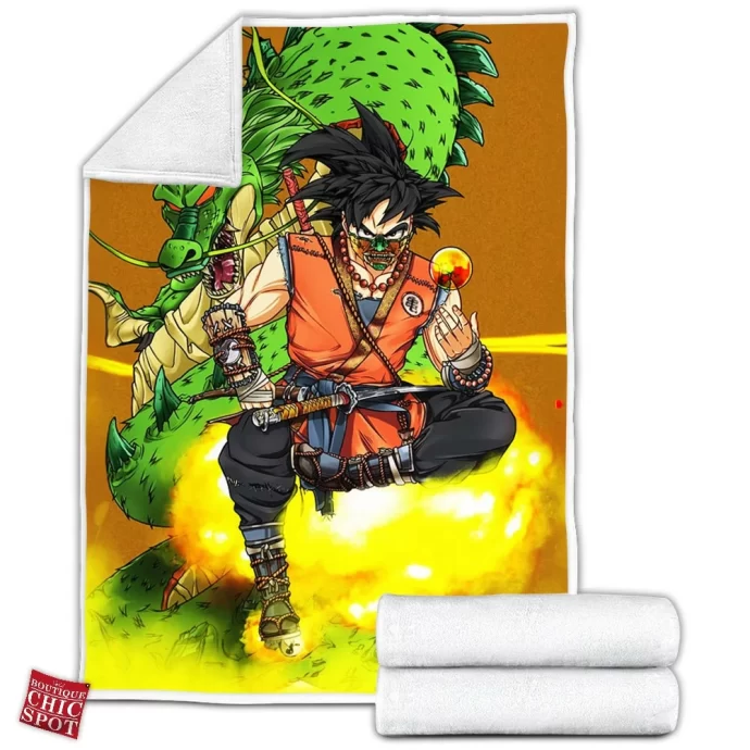 Son Goku Fleece Blanket