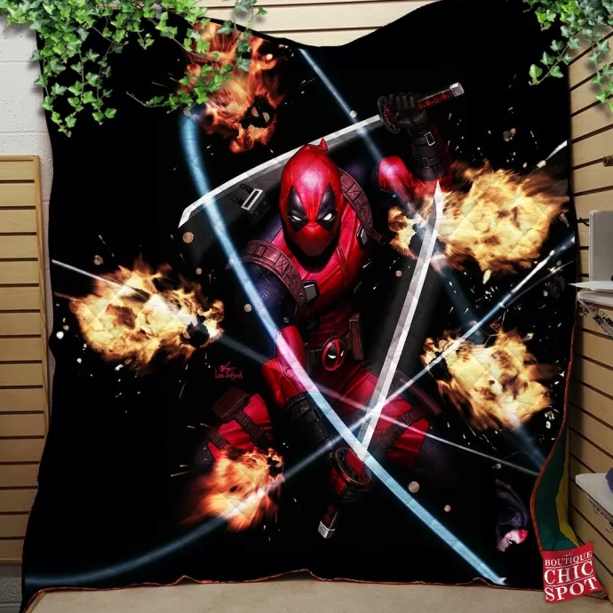 Deadpool Quilt Blanket