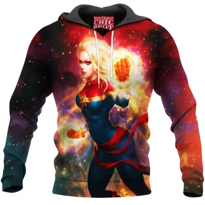 Comic Hoodie, Captain Marvel Hoodie