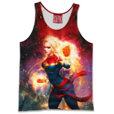 Comic Tank-Top, Captain Marvel Tank-Top