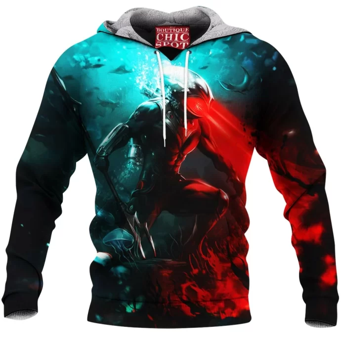 Black Manta Fleece Hoodie