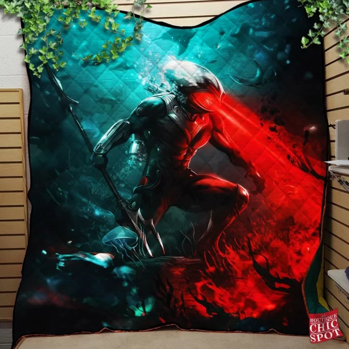 Black Manta Quilt Blanket